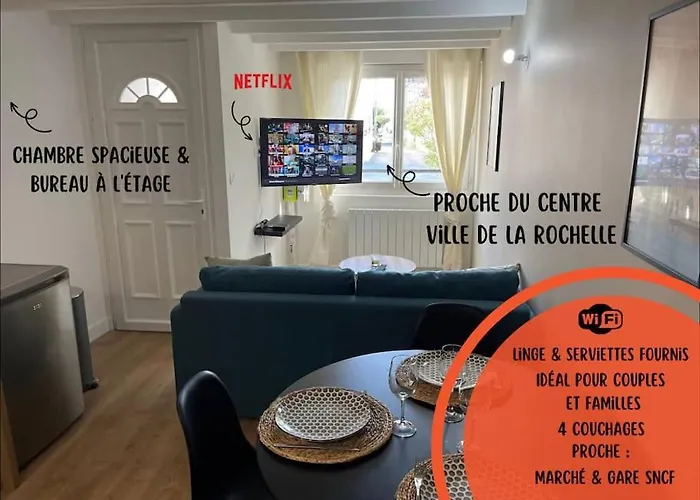 Apartamento Le P Tit Marin Proche Marché Et Gare Sncf- Wifi Débit - La Rochelle (Charente-Maritime)
